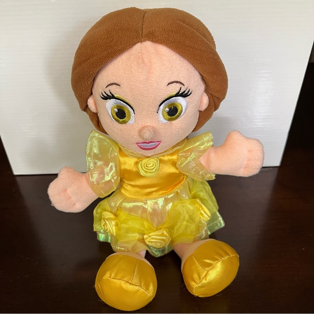 Authentic Original Disney Parks 11” Beauty & the Beast Belle Bean Bag Plush, NWT